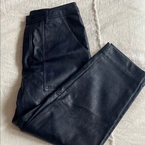 Rachel Comey by Target Faux Navy Leather Pants